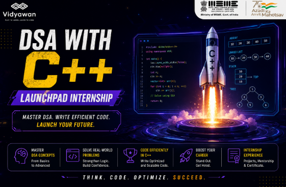 DSA with C++ Launchpad Internship