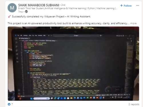 Shaik Mahaboob Subhani