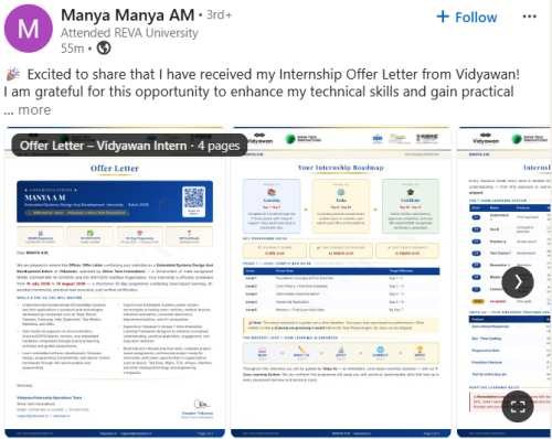 Manya Manya AM – Vidyawan student review