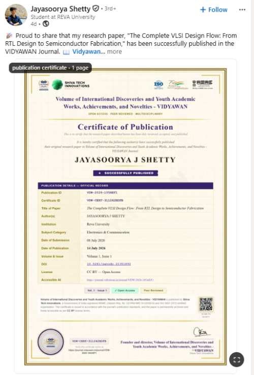 Jayasoorya Shetty – Vidyawan student review